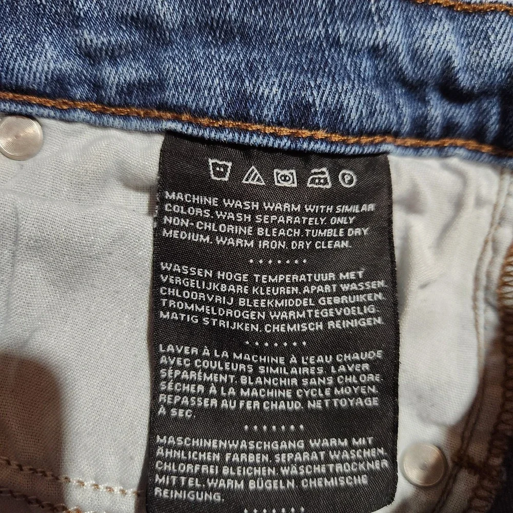 Harley Davidson Womens Size 6 Regular Dark Wash Denim‎ Blue Jeans - Picture 7 of 7